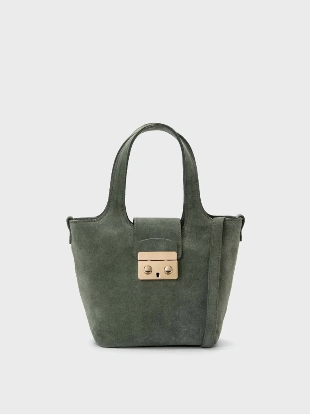 Tuckernuck Green Suede Mini Market Tote - NWT